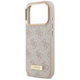 Guess 4G Logo Plate MagSafe Case for iPhone 17 Pro - Pink