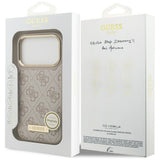 Guess 4G Logo Plate MagSafe Case for iPhone 17 Pro - Pink
