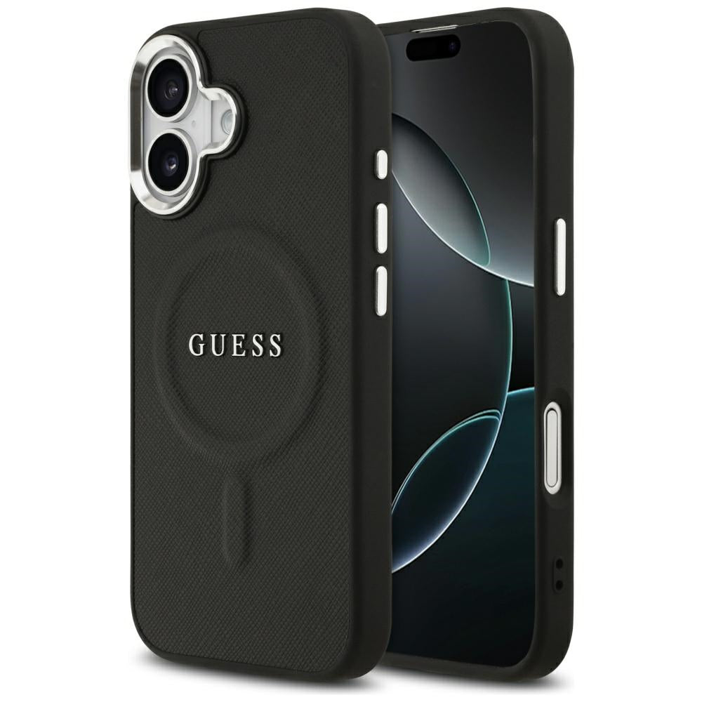 Guess Classic Logo MagSafe Case til iPhone 17 - sort