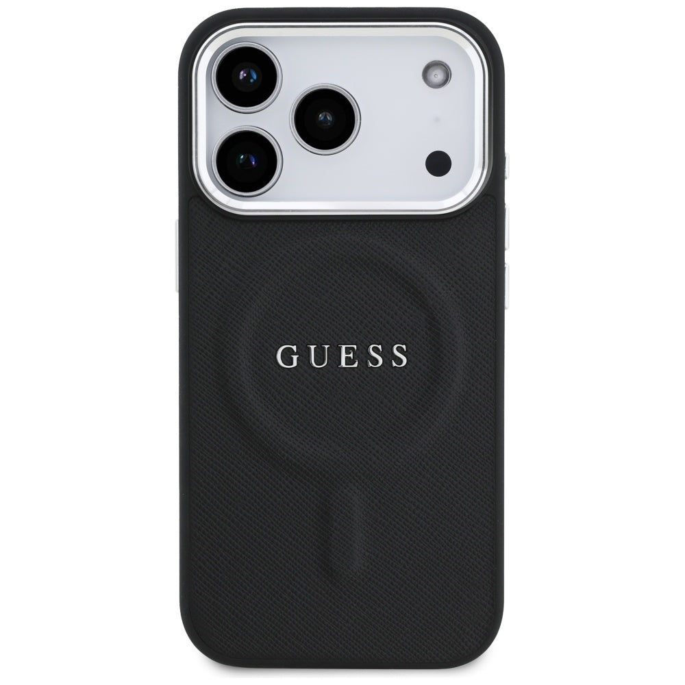 Guess Classic Logo MagSafe Case til iPhone 17 Pro - sort