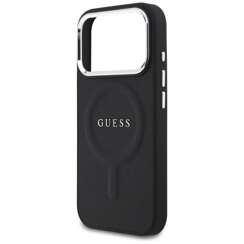 Guess Classic Logo MagSafe Case til iPhone 17 Pro - sort