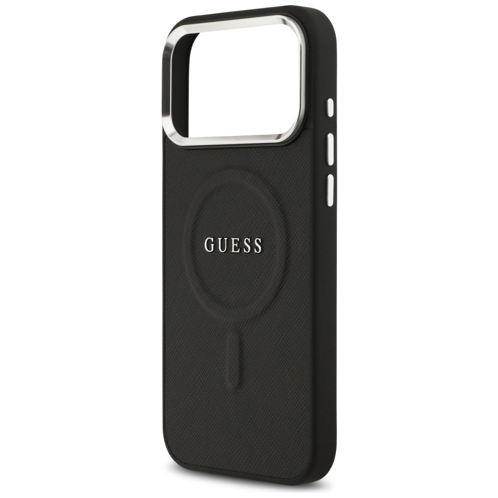 Guess Classic Logo MagSafe Case til iPhone 17 Pro Max - sort