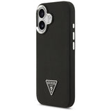 Guess Grained Triangle Logo MagSafe-hylster til iPhone 17 - sort