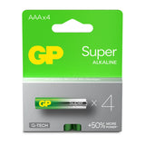 Batteri AAA Super Alkaline LR03 4-Pak