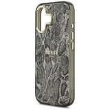 Guess Python Pattern MagSafe Case til iPhone 17 - sort