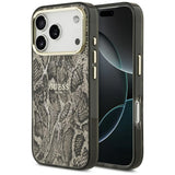 Guess Python Pattern MagSafe Case til iPhone 17 Pro Max - Brunt
