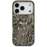 Guess Python Pattern MagSafe Case til iPhone 17 Pro Max - Brunt