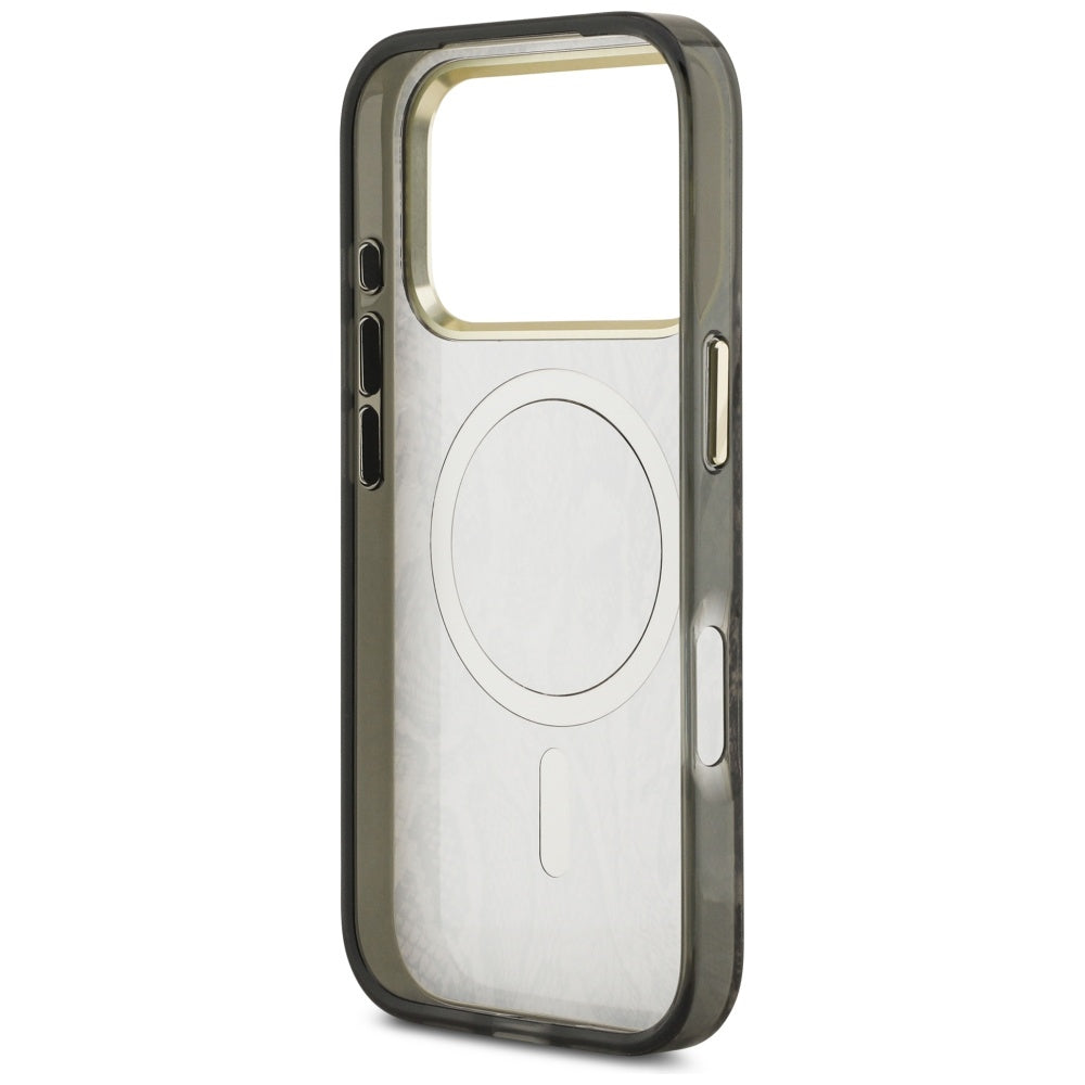 Guess Python Pattern MagSafe Case til iPhone 17 Pro Max - Brunt