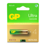 Batteri AA LR6 Ultra Alkaline 4-Pak