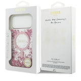 Guess Resin Bottom Glitter MagSafe Case til iPhone 17 Pro Max - Pink
