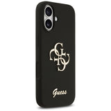 Guess Silicone Big 4G Script Case til iPhone 17 - sort