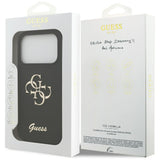 Guess Silicone Big 4G Script Case til iPhone 17 Pro - sort