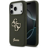 Guess Silicone Big 4G Script Case for iPhone 17 Pro Max - Green