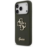Guess Silicone Big 4G Script Case for iPhone 17 Pro Max - Green