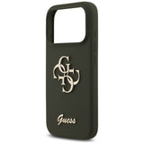 Guess Silicone Big 4G Script Case for iPhone 17 Pro Max - Green