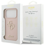 Guess Silicone Big 4G Script Case for iPhone 17 Pro - Pink
