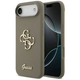 Guess Silicone Big 4G Script Case til iPhone Air - Brown
