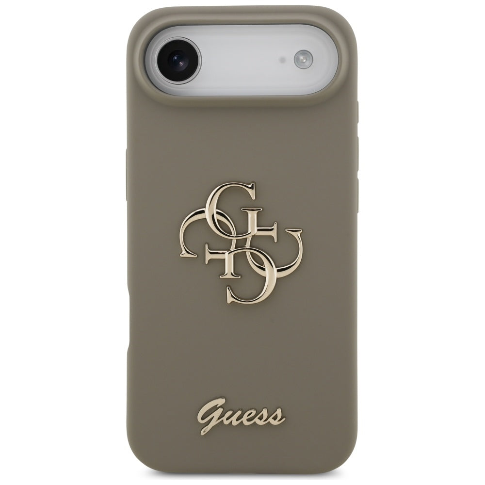 Guess Silicone Big 4G Script Case til iPhone Air - Brown