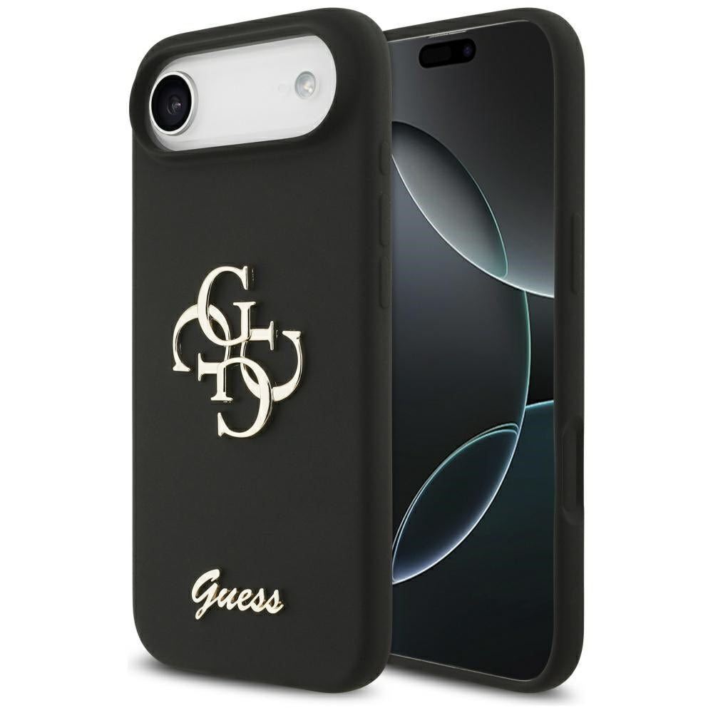 Guess Silicone Big 4G Script Case til iPhone Air - sort