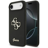 Guess Silicone Big 4G Script Case til iPhone Air - sort