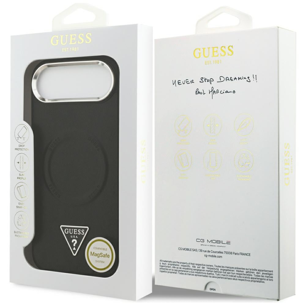 Guess Triangle Logo MagSafe Case for iPhone Air - Black