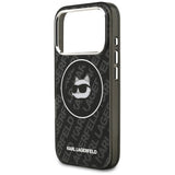 Karl Lagerfeld IML Choupette Head Logo MagSafe Case for iPhone 17 Pro Max - Black