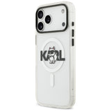 Karl Lagerfeld IML Choupette Sketch Logo MagSafe Case for iPhone 17 Pro - Clear