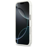 Karl Lagerfeld IML Glitter Karl & Choupette Heads Logo MagSafe iPhone 17 Case - Gray