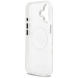 Karl Lagerfeld IML Glitter Karl & Choupette Heads Logo MagSafe iPhone 17 Case - Gray