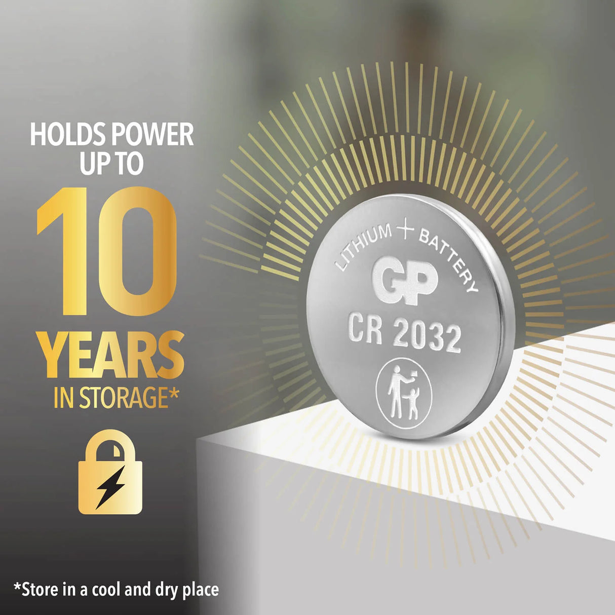 Knapcellebatteri CR2032 Litium 2-Pak