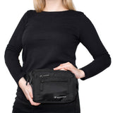 Wozinsky WSB-W1 unisex skuldertaske med justerbar rem, vandtæt - sort