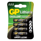 Batteri AAA Lithium 1,5V 4-Pack
