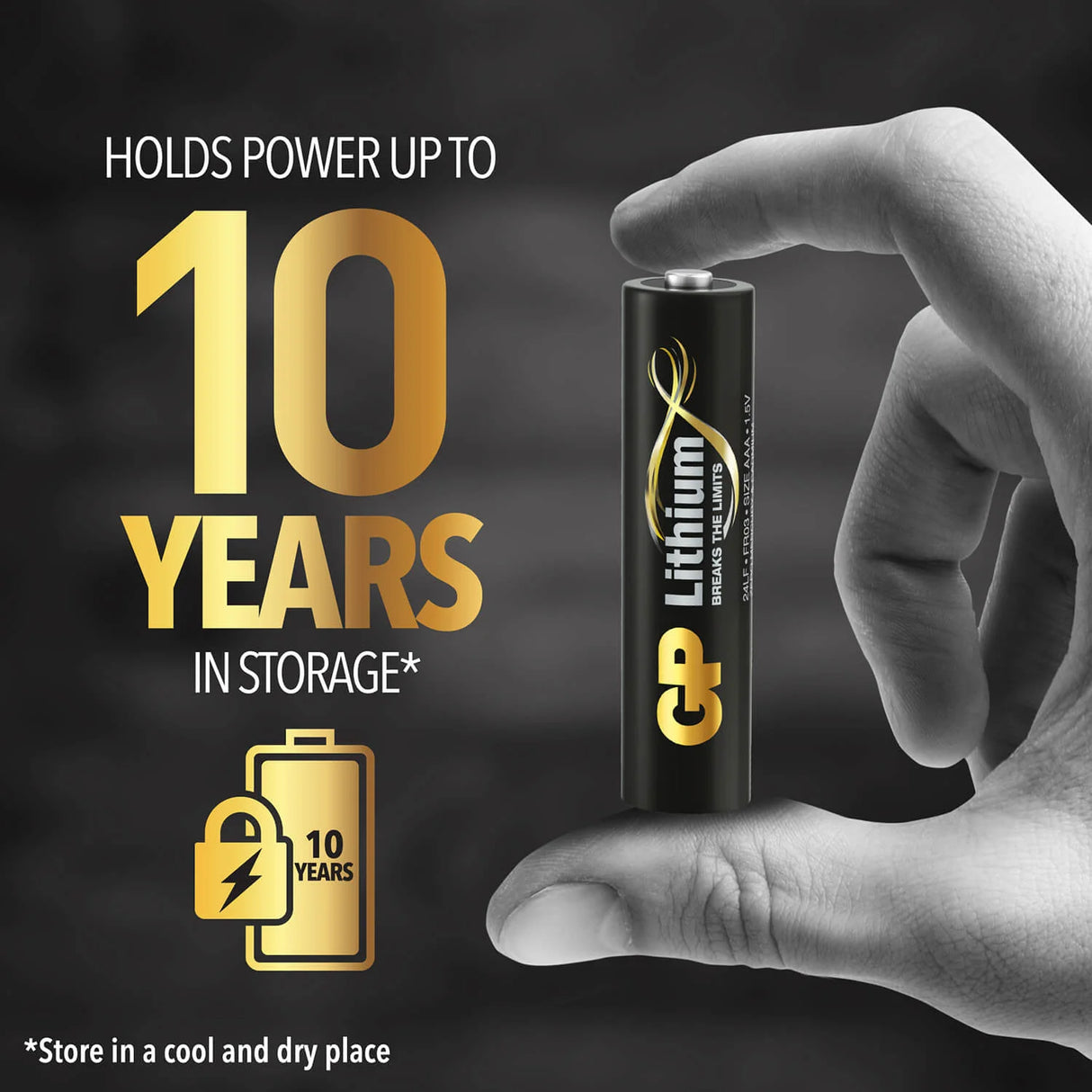 Batteri AAA Lithium 1,5V 4-Pack