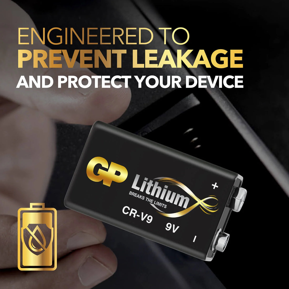 Batteri 9V Litium 1-Pak