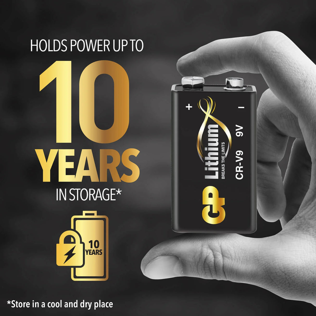 Batteri 9V Litium 1-Pak