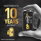 Batteri 9V Litium 1-Pak