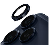 Uniq Optix Prime Camera Lens Protector til iPhone 17 Pro / 17 Pro Max med applikator - Navy Blue