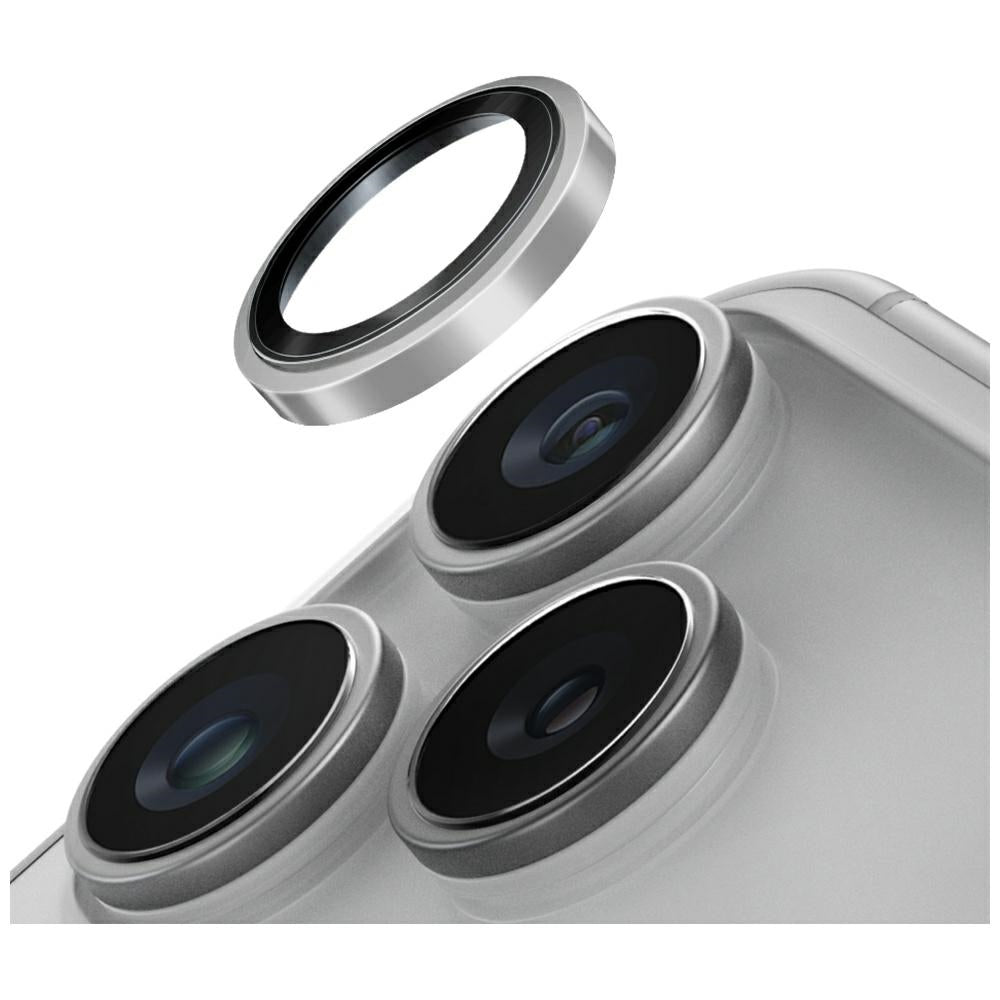 Uniq Optix Prime Camera Lens Protector til iPhone 17 Pro / 17 Pro Max med applikator - Silver