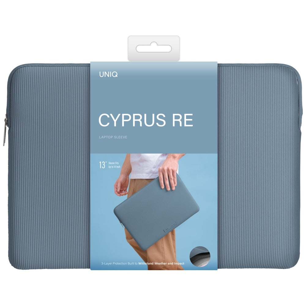 Uniq Cyprus Ridge Edition Laptop Sleeve bag til en 14" vandbestandig neopren laptop - blå