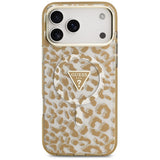 Guess Leopard Glitter MagSafe Case for iPhone 17 Pro Max - Brown