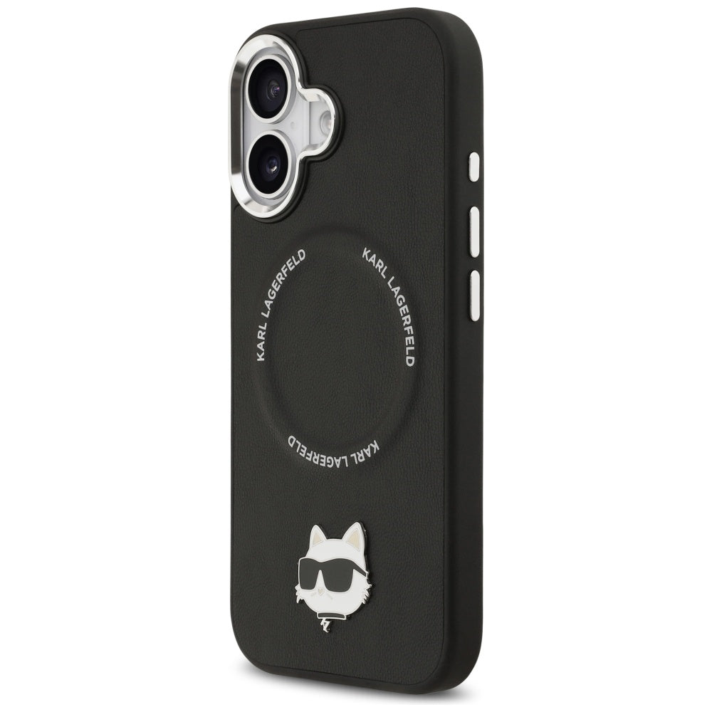 Karl Lagerfeld Choupette Pin MagSafe Case til iPhone 17 - sort
