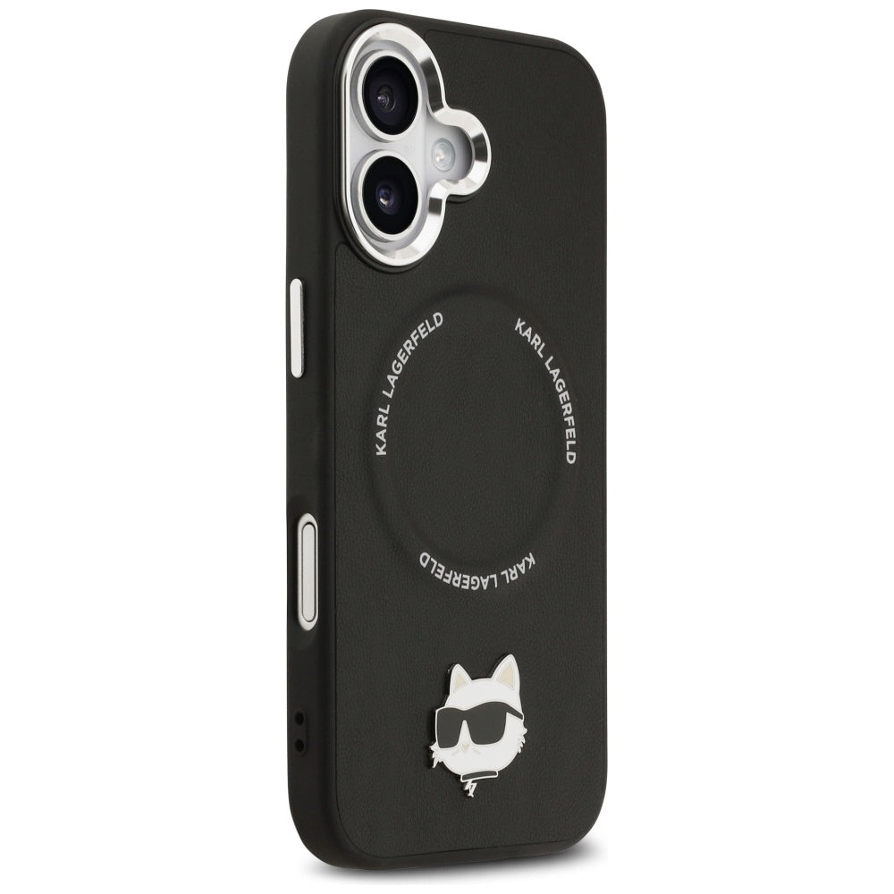 Karl Lagerfeld Choupette Pin MagSafe Case til iPhone 17 - sort
