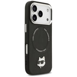 Karl Lagerfeld Choupette Pin MagSafe Case til iPhone 17 Pro - sort