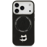 Karl Lagerfeld Choupette Pin MagSafe Case til iPhone 17 Pro Max - sort