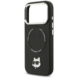 Karl Lagerfeld Choupette Pin MagSafe Case til iPhone 17 Pro Max - sort