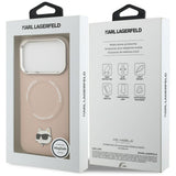 Karl Lagerfeld Choupette Pin MagSafe Case til iPhone 17 Pro Max - Pink