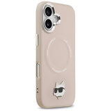 Karl Lagerfeld Choupette Pin MagSafe Case til iPhone 17 - Pink
