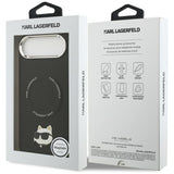 Karl Lagerfeld Choupette Pin MagSafe Case til iPhone Air Black