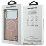 Karl Lagerfeld IML Karl RSG Logo MagSafe Case til iPhone 17 Pro - Pink