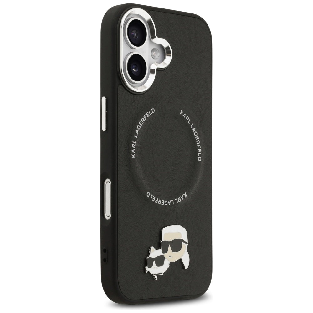 Karl Lagerfeld Karl & Choupette Pins MagSafe Case til iPhone 17 - sort